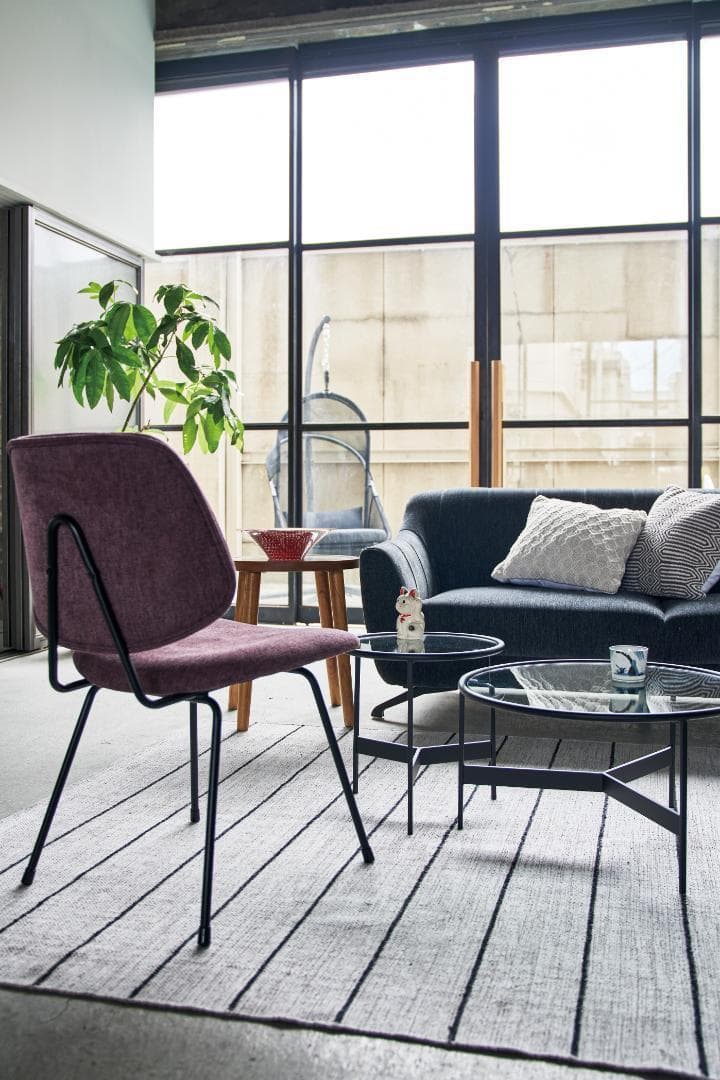 Sサイズ ガラステーブル サイドテーブル 高さ40cm HIT-240 N02