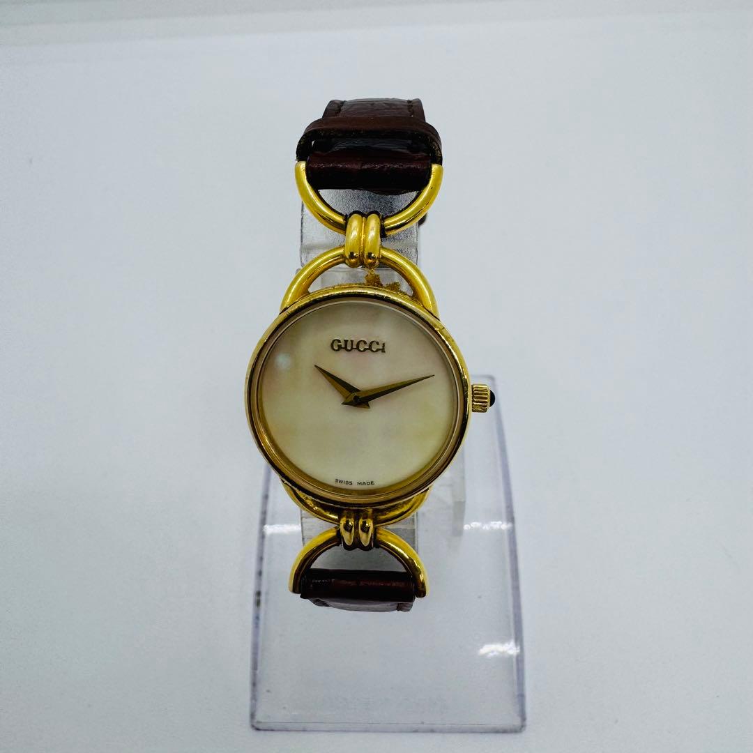 ✨GUCCI✨グッチ✨6000.2.L✨シェル文字盤✨クォーツ✨腕時計✨