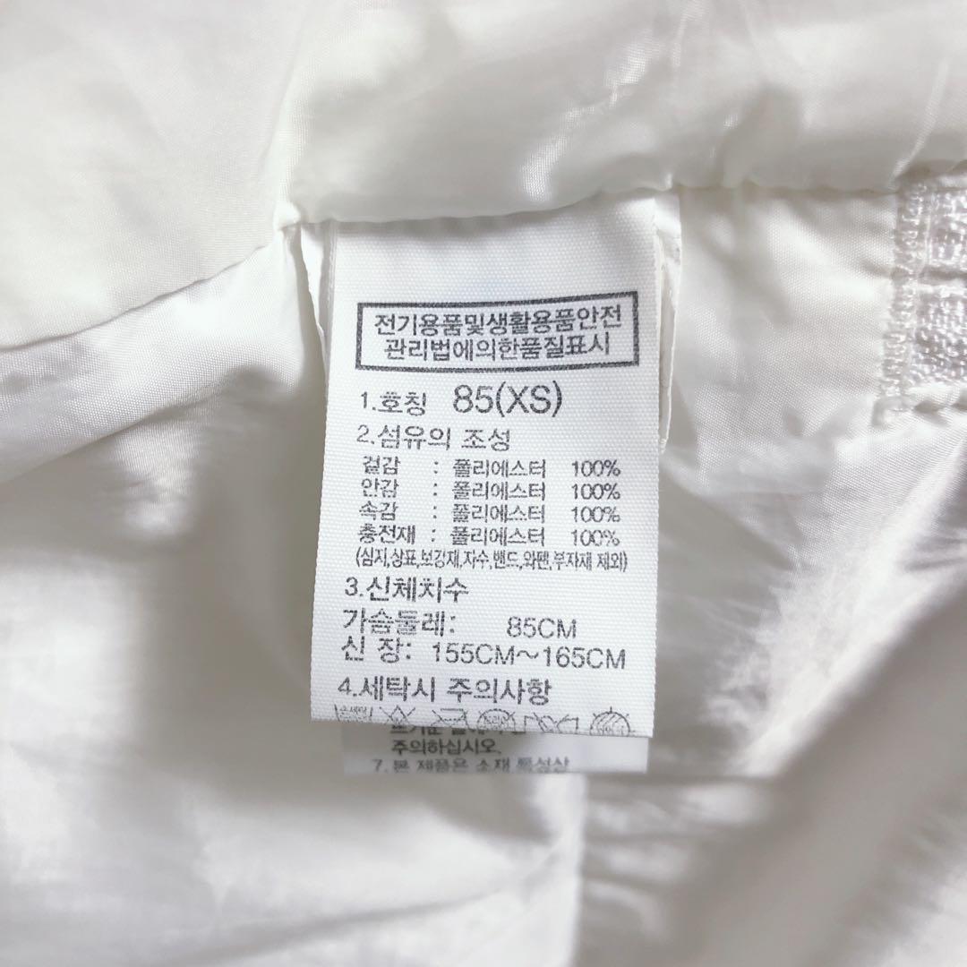 韓国限定 ノースフェイス ロングダウンコート XS 白 S-2