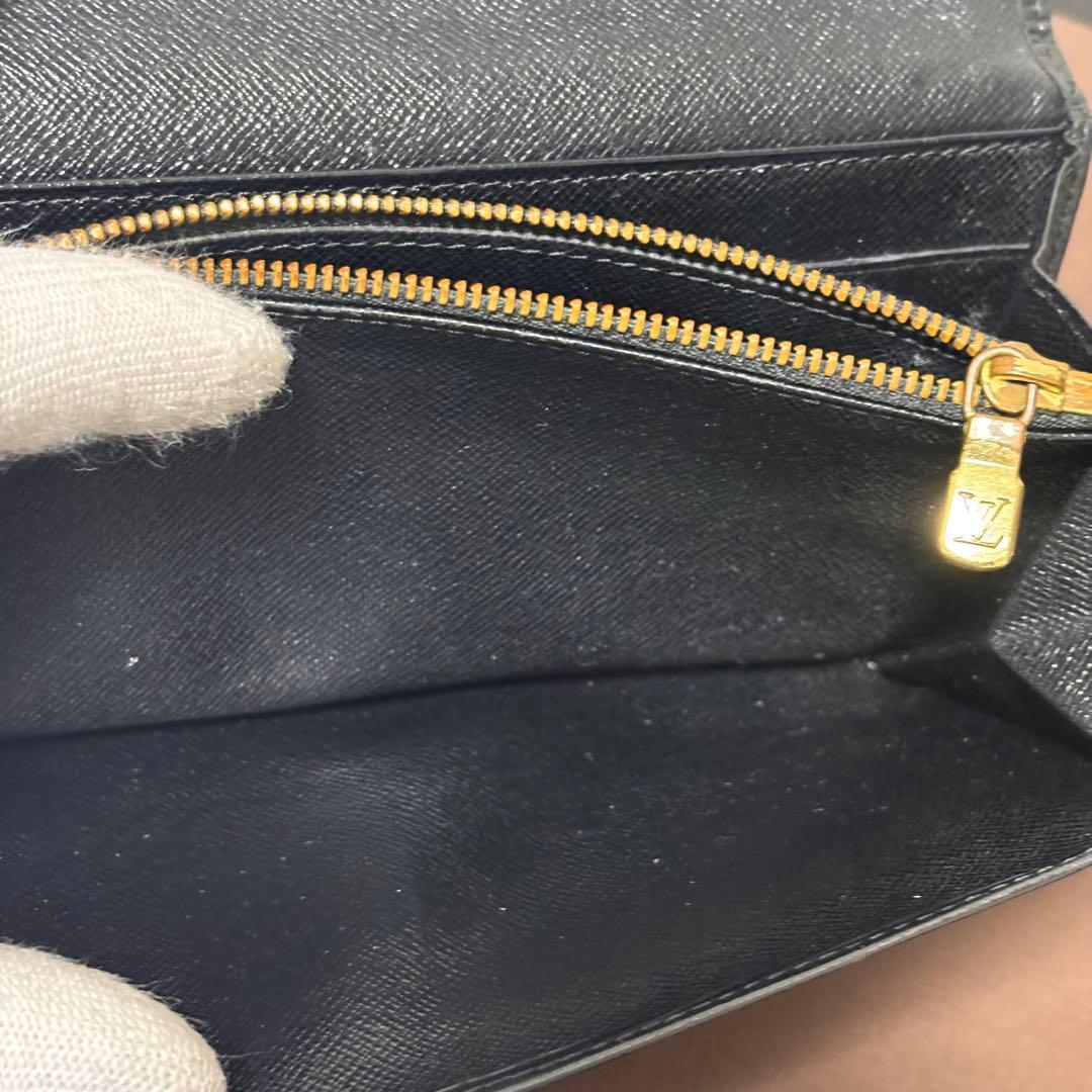 LOUIS VUITTON エピレザー 長財布 黒
