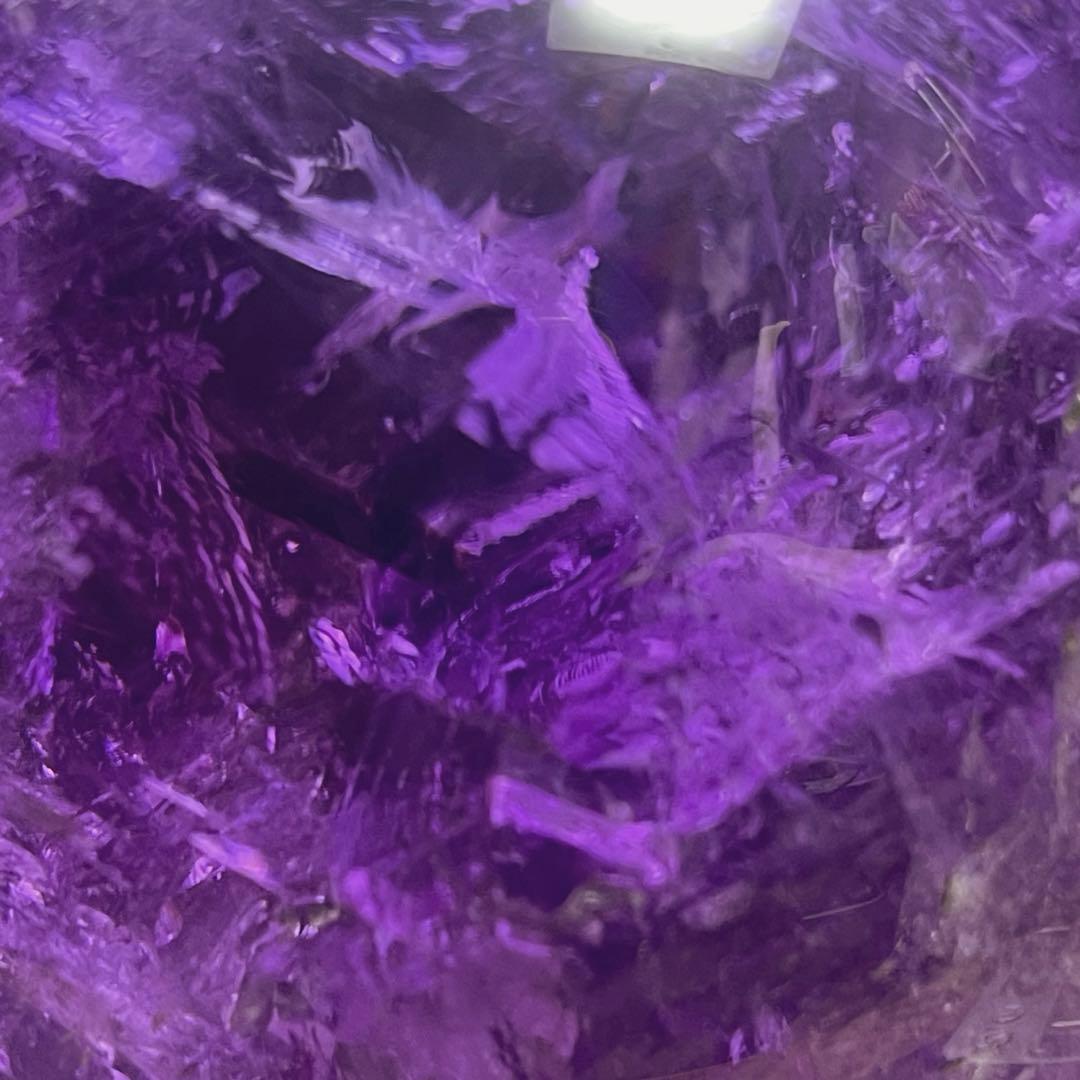 逸品大宝珠アメジスト 紫水晶 レインボー　丸玉 スフィア 天然石 パワーストーン