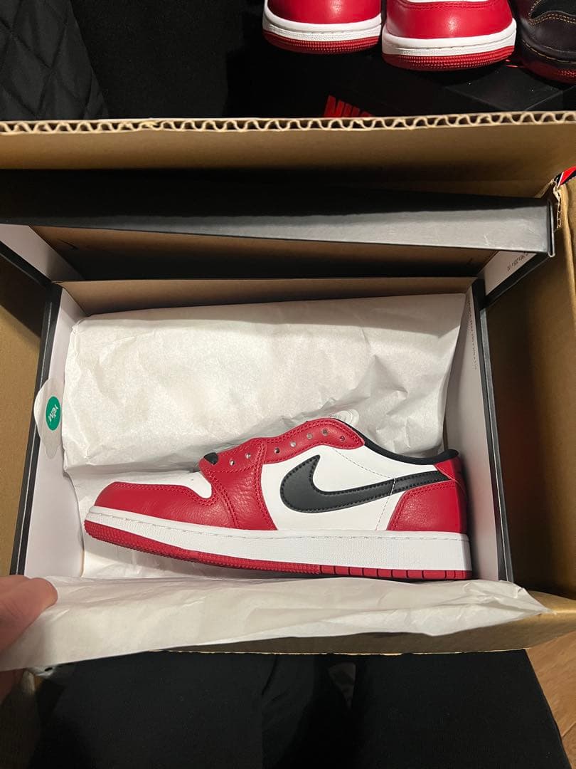 靴 jordan1 low chicago 25cm 2025