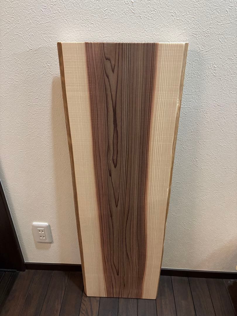 一枚板 無垢材 杉板 折りたたみ ローテーブル サイドテーブル　紀州杉　無節