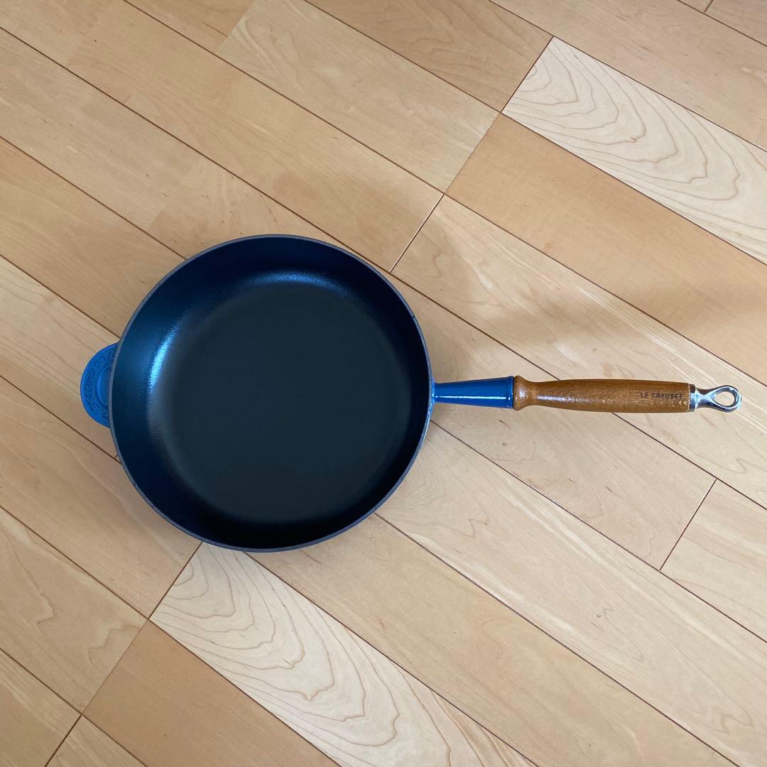 ル・クルーゼ 木製取手 フライパン28cm