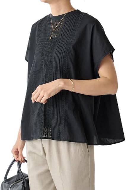 【美品】BEARDSLEY　ビアズリー　リバーレース２WAYブラウス　半袖