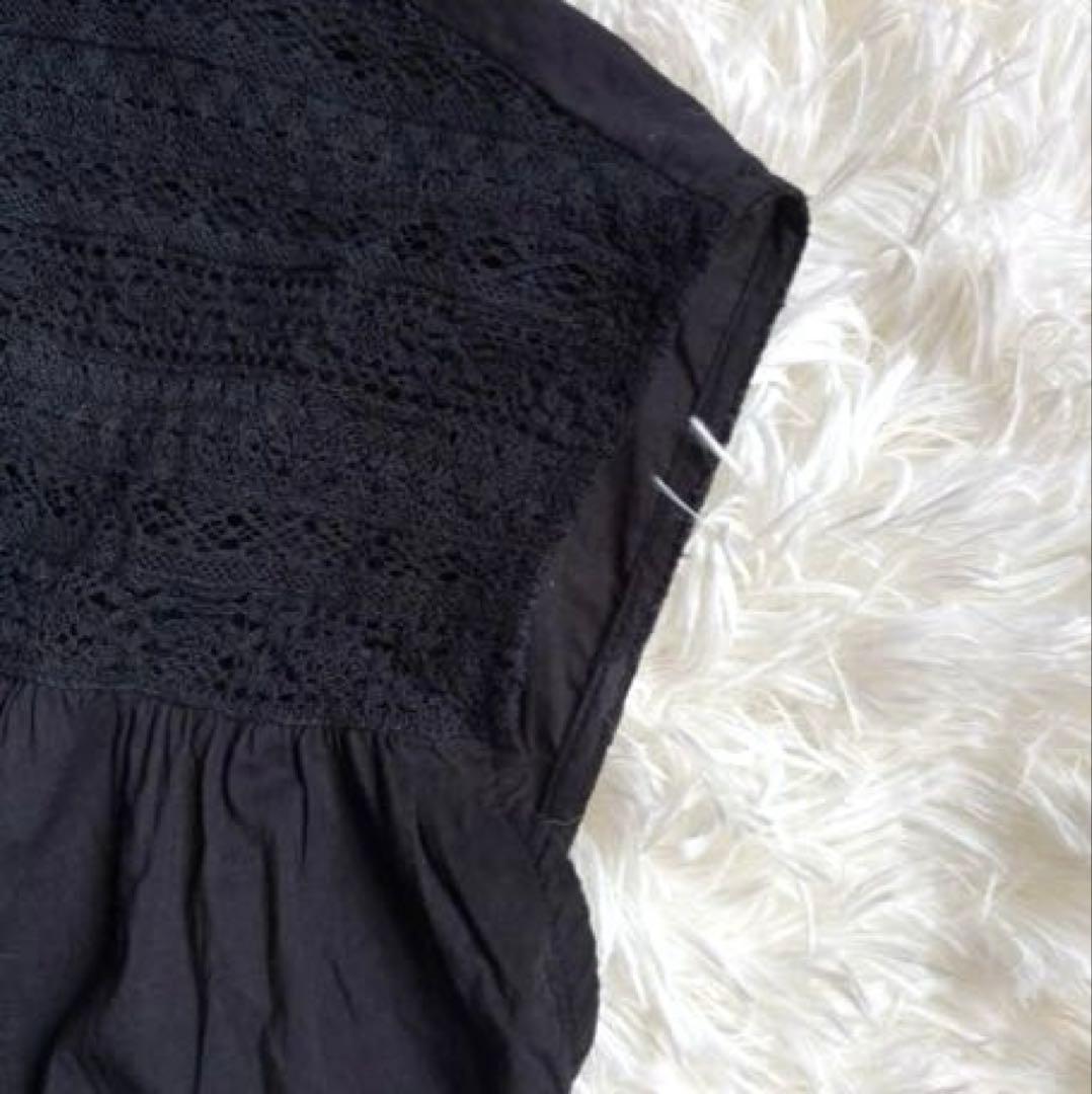 【美品】BEARDSLEY　ビアズリー　リバーレース２WAYブラウス　半袖