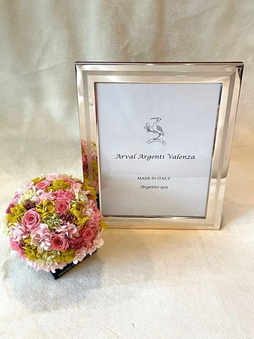 新品 イタリア製 銀製 写真立て Arval Argenti Valenza社製