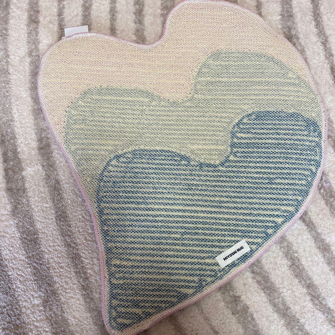 【新品未使用】MIYOSHI RUG HEART RUG ミヨシラグ ハートラグ