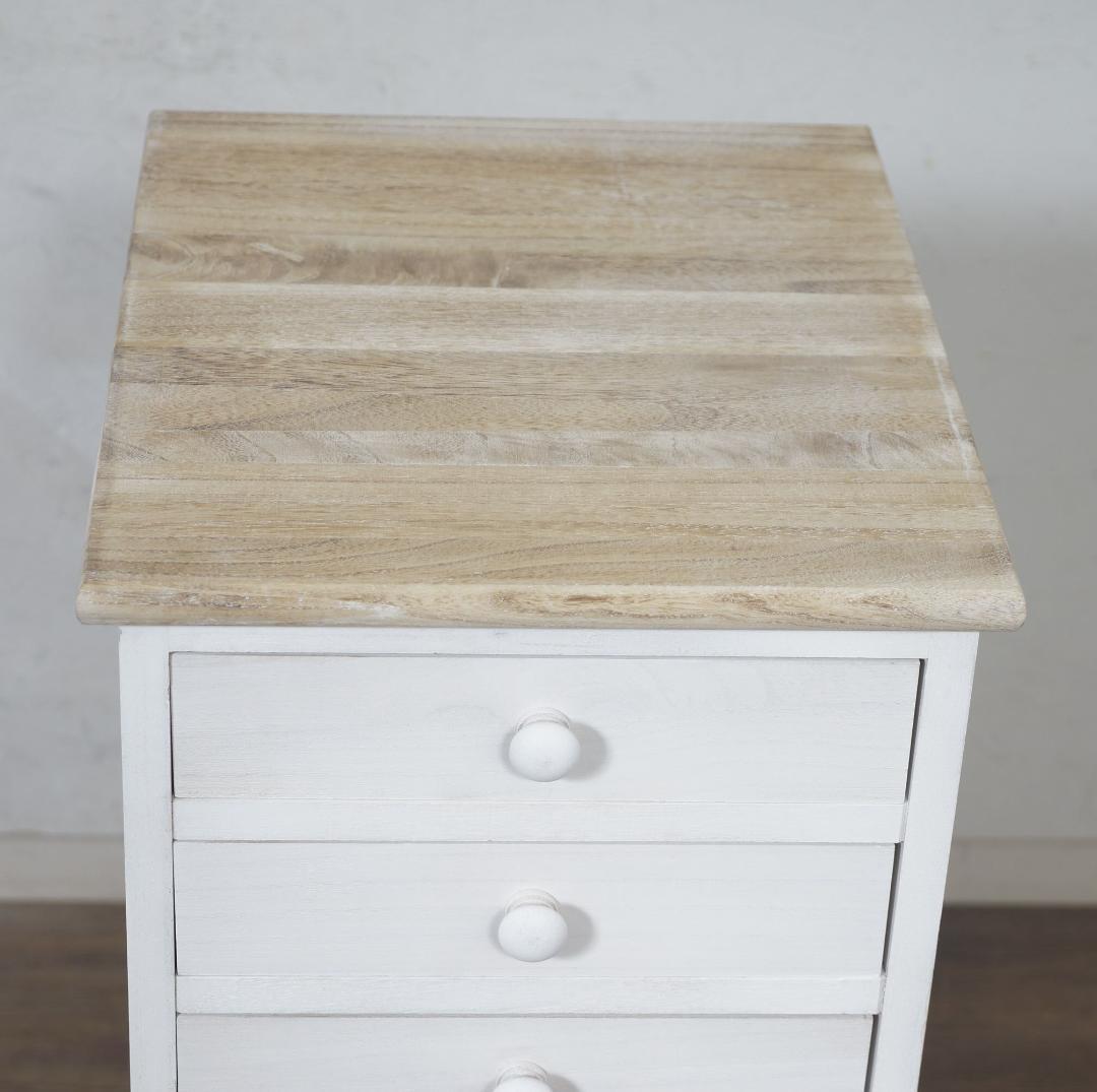 すずみ　シャビー仕上げ　アンティーク調　6段チェスト　完成品！