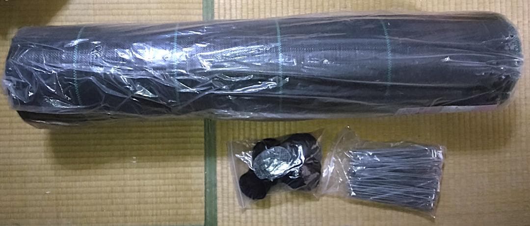 防草シート　2m×100　農用シート　除草シート　雑草防止　固定ピン付き