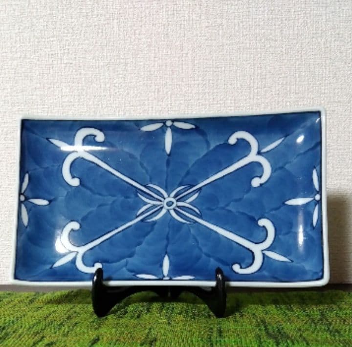 源右衛門　深付俵唐草　長角皿　5枚組