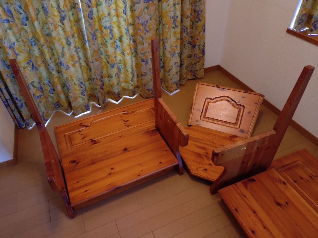 カントリー調コーナーベンチ ダイニングセット 【取りに来れる方限定】