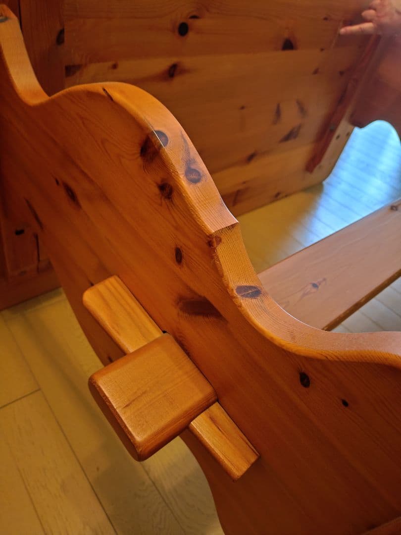 カントリー調コーナーベンチ ダイニングセット 【取りに来れる方限定】