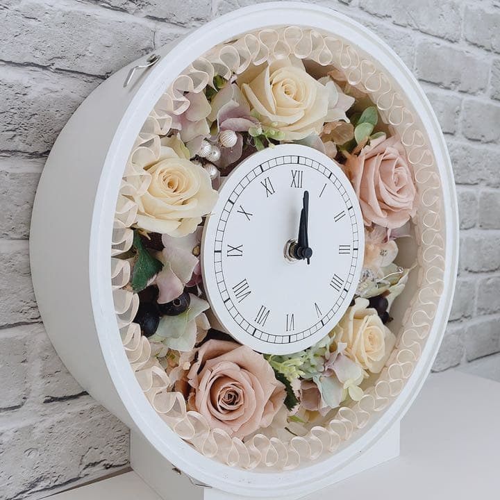 値下げ！プリザーブドフラワーメインの花時計