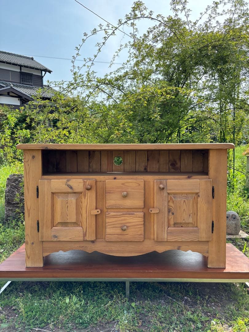 ラスティックパイン　サイドボード　カウンター　オールドパイン　カントリー家具