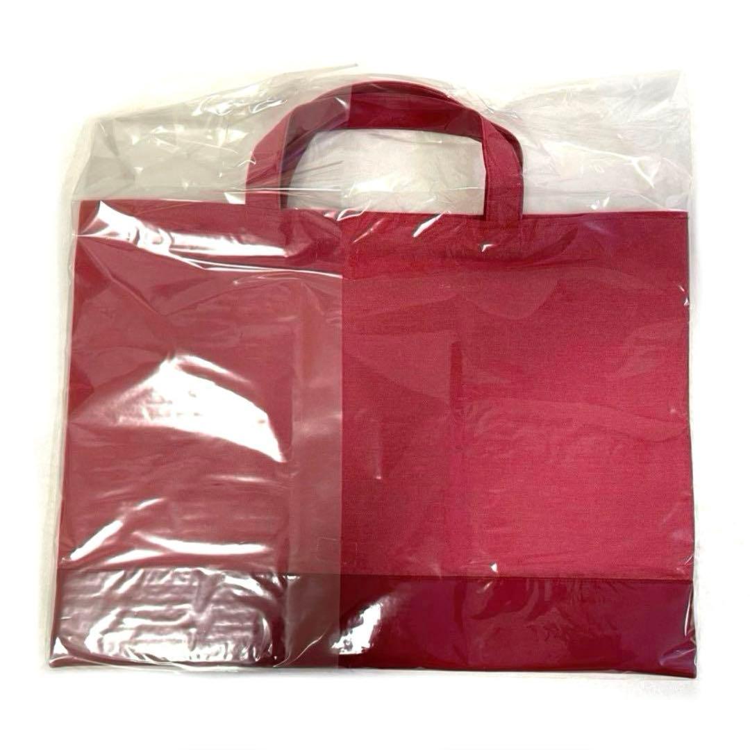 新品 未開封 ファミリア デニムバッグ 赤 クッキー 柄 レッド トートバッグ