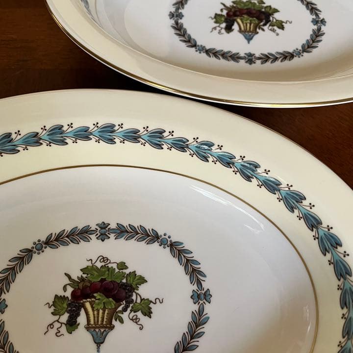 【黒壺美品】ウェッジウッド★アップルドア★オーバル深皿　2枚