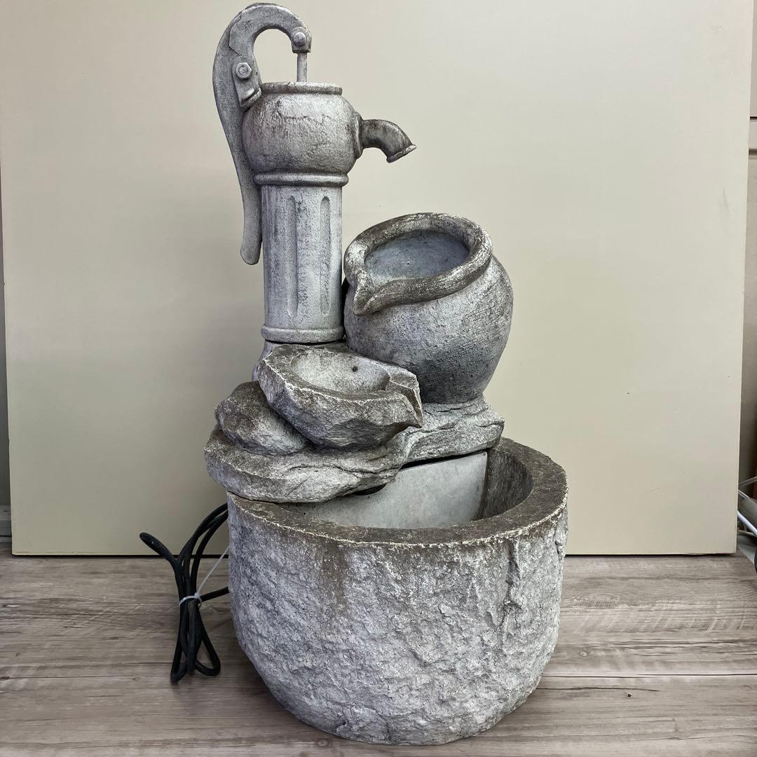 4F 卓上噴水 井戸ポンプ 循環式 ウォーターファウンテン インテリア 噴水