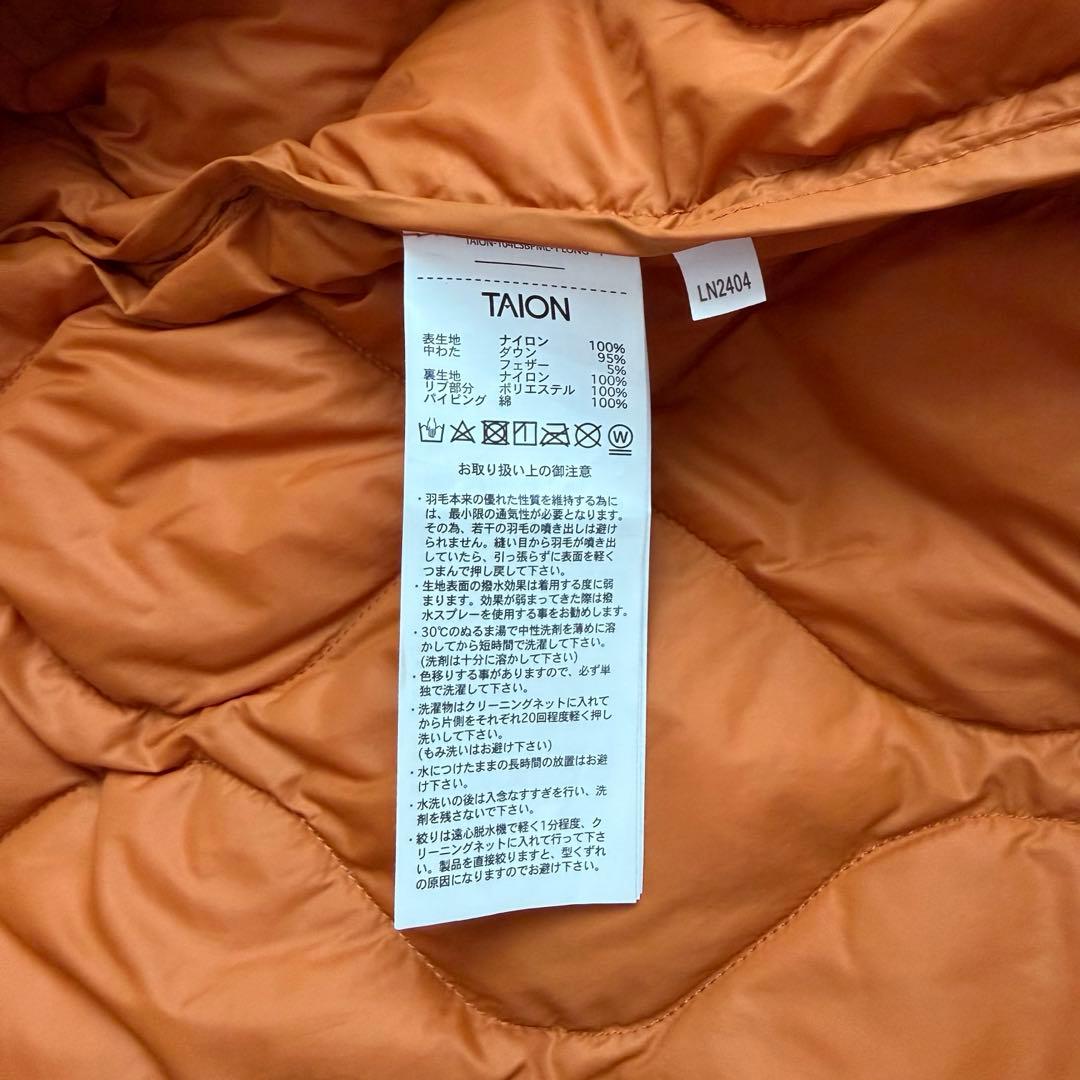 TAION オーバーサイズ ダウン ロングジャケット　ダウンジャケット　コート