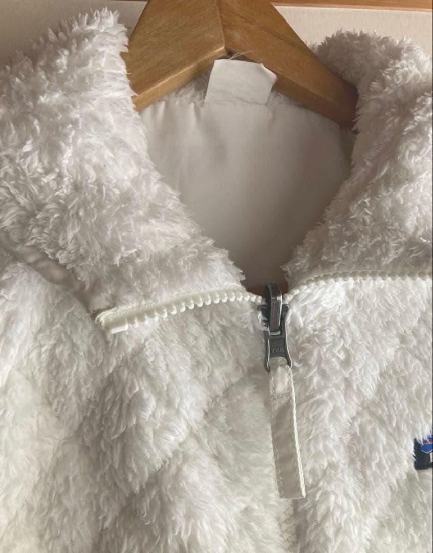 パタゴニア/リバーシブルベスト/patagonia/ボア/フード/ホワイト/白