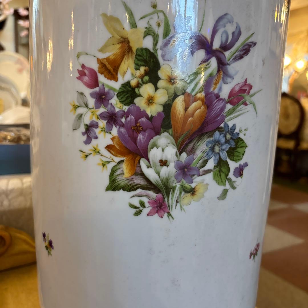 ロイヤルアーデン大型花柄陶器花瓶