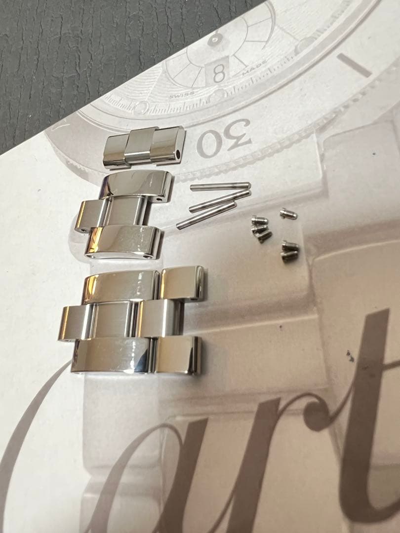 カルティエ　パシャ？　ブレスレット　駒　ベルト　時計