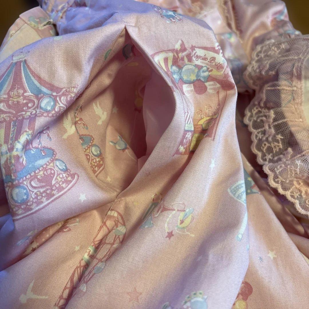 Angelic Prettyリボン付きジャンパースカート