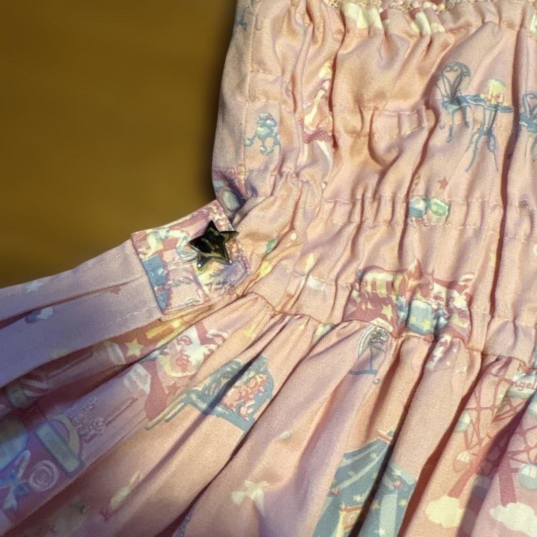 Angelic Prettyリボン付きジャンパースカート