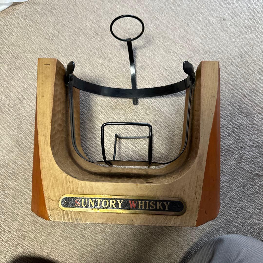 サントリーウイスキー　木製土台