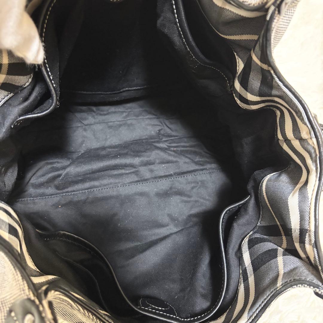 ✨美品✨バーバリーブルーレーベル トートバッグ キャンバス 肩掛け レザー