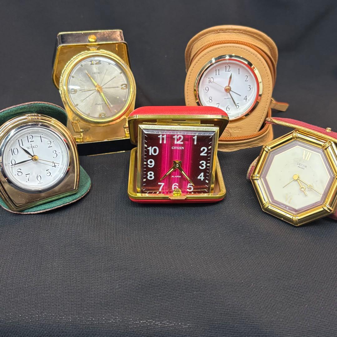 【5点まとめ】トラベルクロック トラベルウォッチ 置時計 置き時計 目覚まし時計