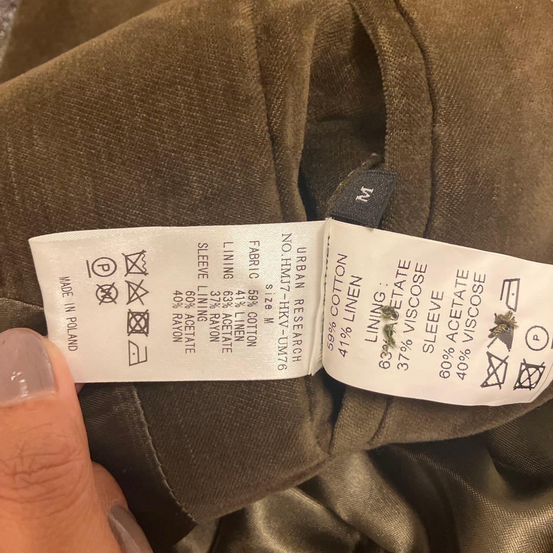 HED MAYNER オリーブ ベルベット ロングコート