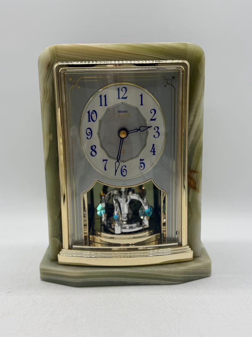 SEIKO　セイコー　置き時計　オニキス　エンブレム 送料込み260105