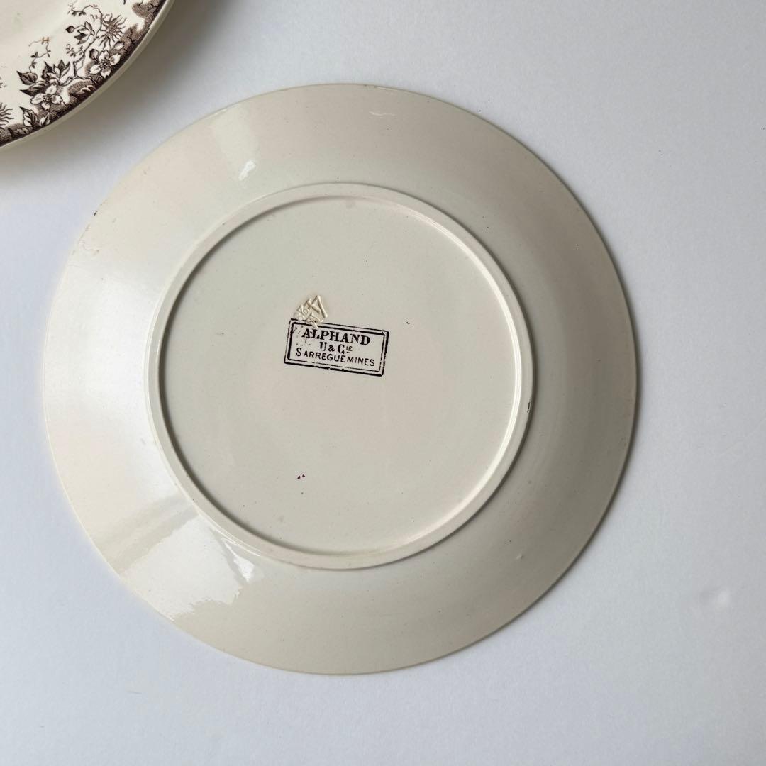 フランスアンティーク　サルグミンヌ　ALPHAND ディナープレート 2枚セット