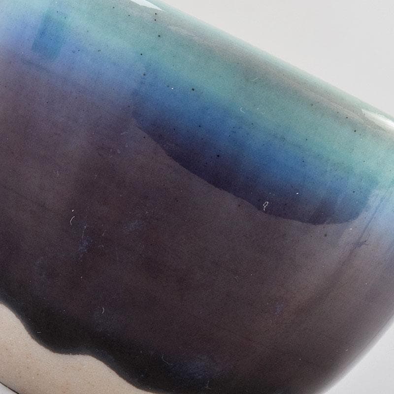 九谷焼　人間国宝　徳田正彦（三代徳田八十吉）　彩釉　ぐい呑　共箱　V　R9189