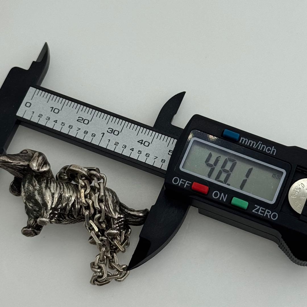 エルメス ヴィンテージ 犬 ダックスフンド キーホルダー チャーム 081879