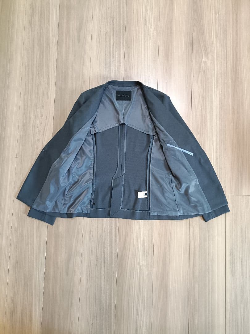 ノーカラージャケット テーパードパンツ　グレー 38