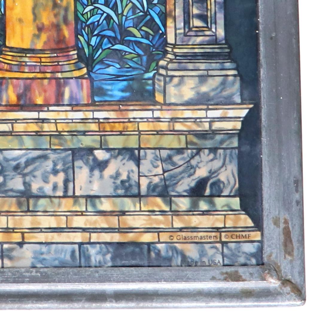 ルイス・C・ティファニー ヴィンテージ ステンドグラス 極希少 大型 百合畑の窓