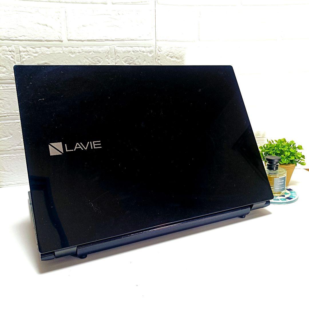 超大容量1TB‼️YouTube✨オフィス✨カメラ付き黒ノートパソコン✨設定済