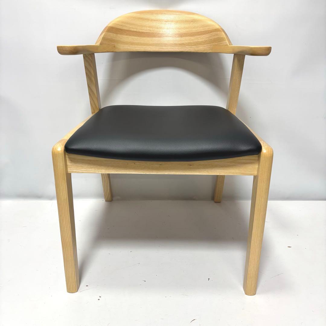 【未使用】ダイニングチェア　ナチュラル×ブラック