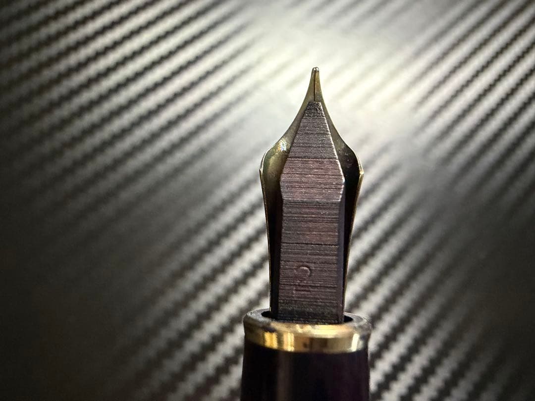 極美品 エボナイト芯 モンブラン 144 ブラック 全金 EF 極細字 万年筆