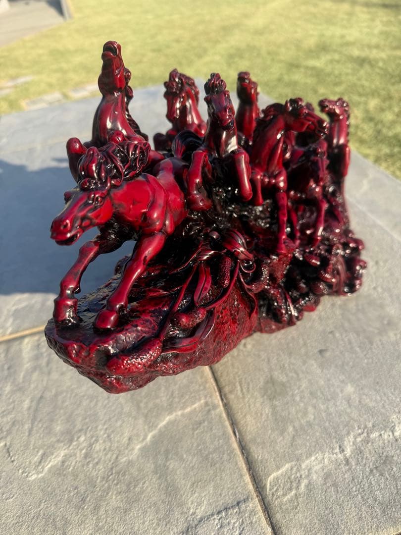 九頭馬 馬九頭 置物 開運 インテリア 仕事運 飛躍 成功 祈願 風水