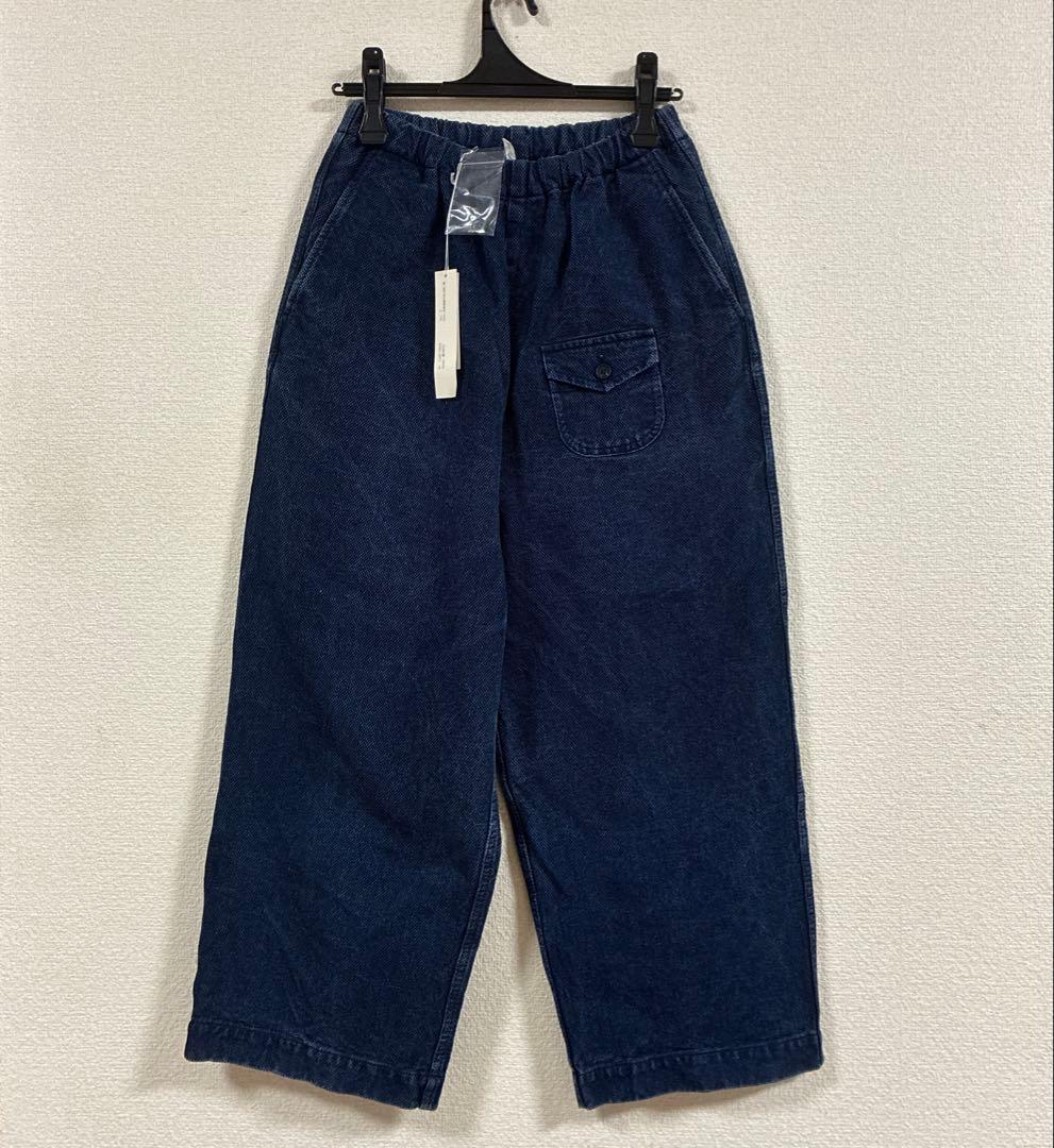 【本日限りお値下げ】ゴーシュ バーズアイ デニムパンツ ワイドパンツ インディゴ