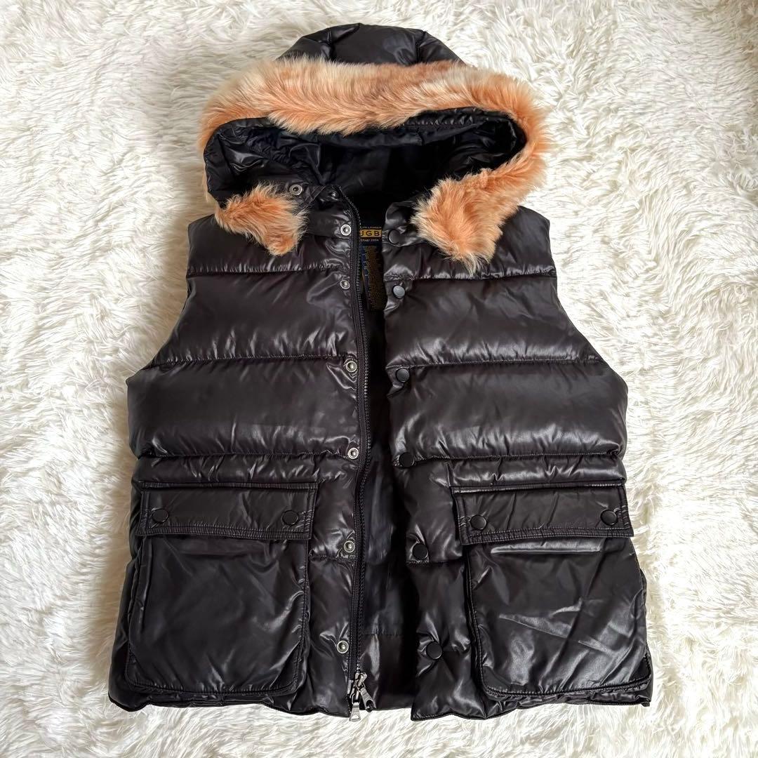 Ralph Lauren ラルフローレン ラグビーファー付き　ダウンベスト