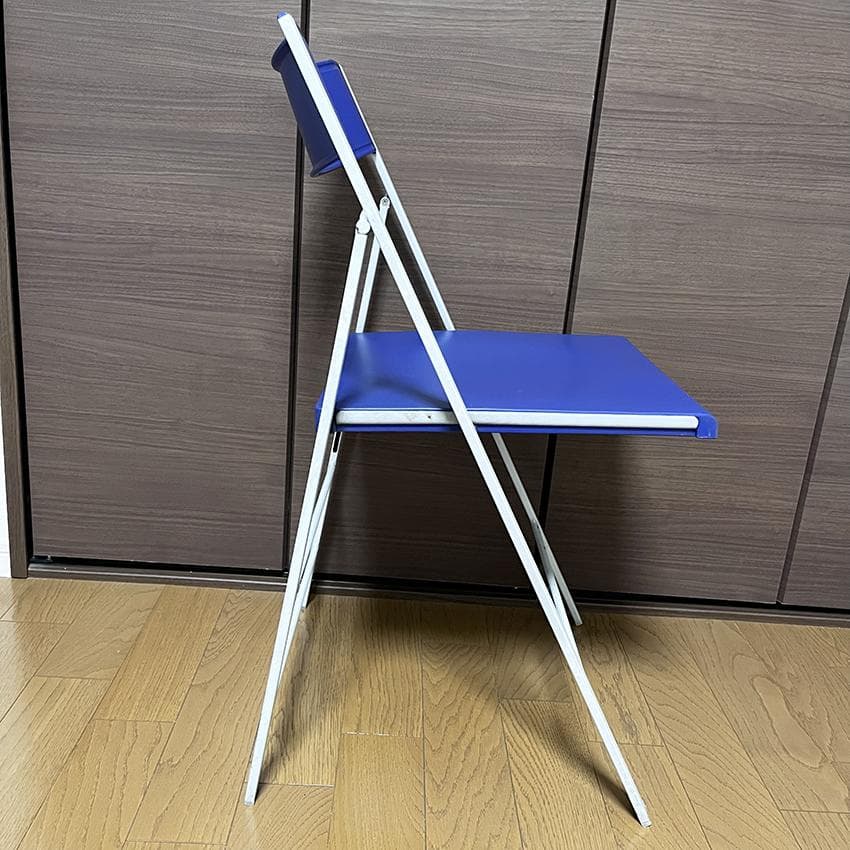 都内直渡のみ ArrMet アーメットチェア 伊製 4脚 薄型 折り畳み椅子