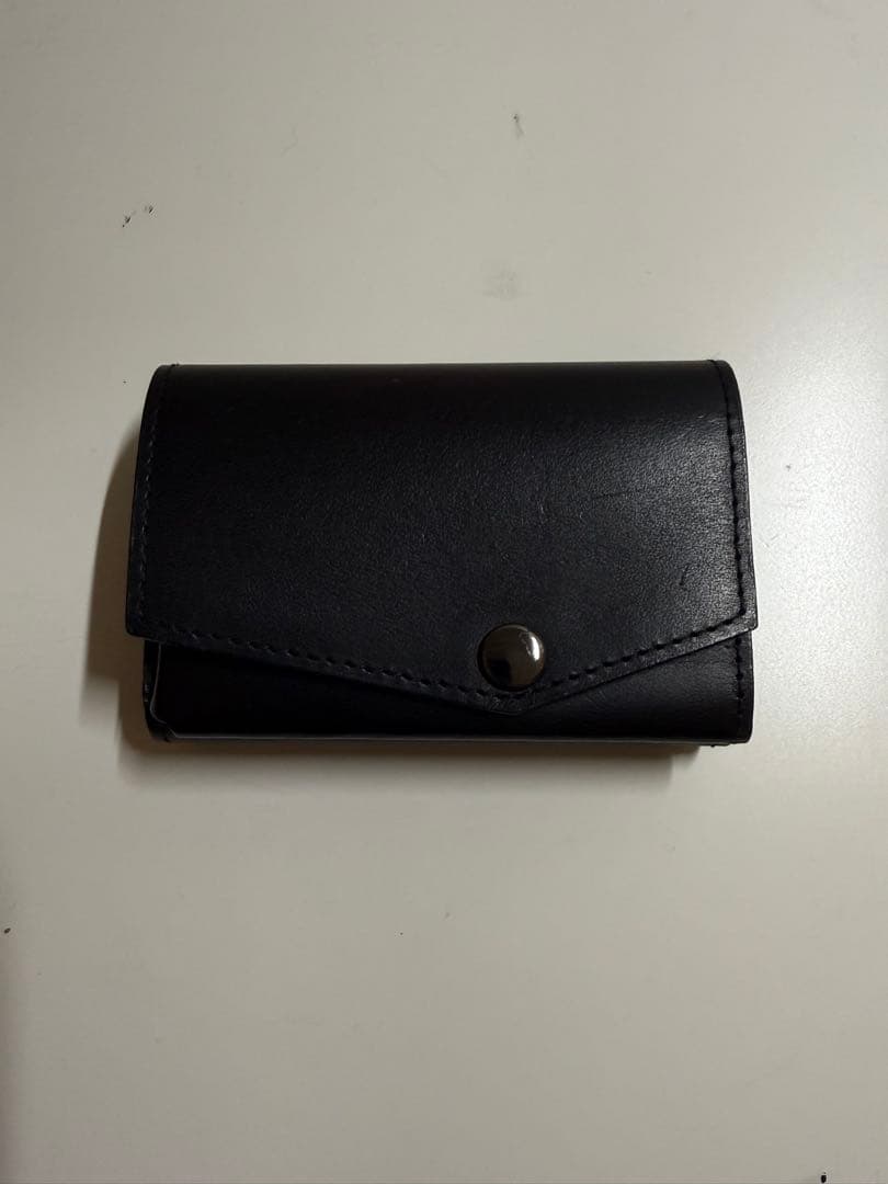 アブラサス　小さい財布　ブラック　ブッテーロレザーエディション
