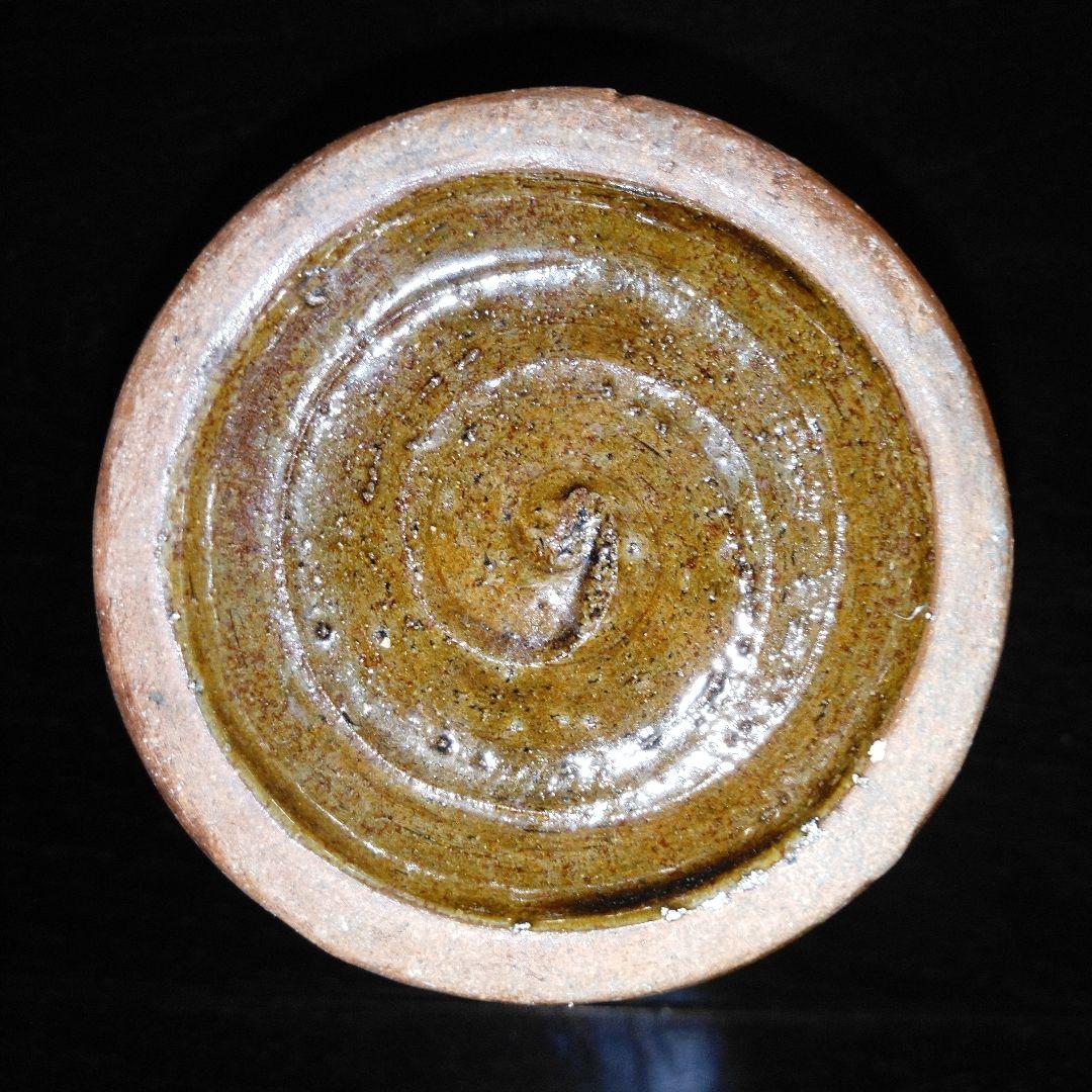 NO341 スリップウェア　花瓶　民芸　刻印あり