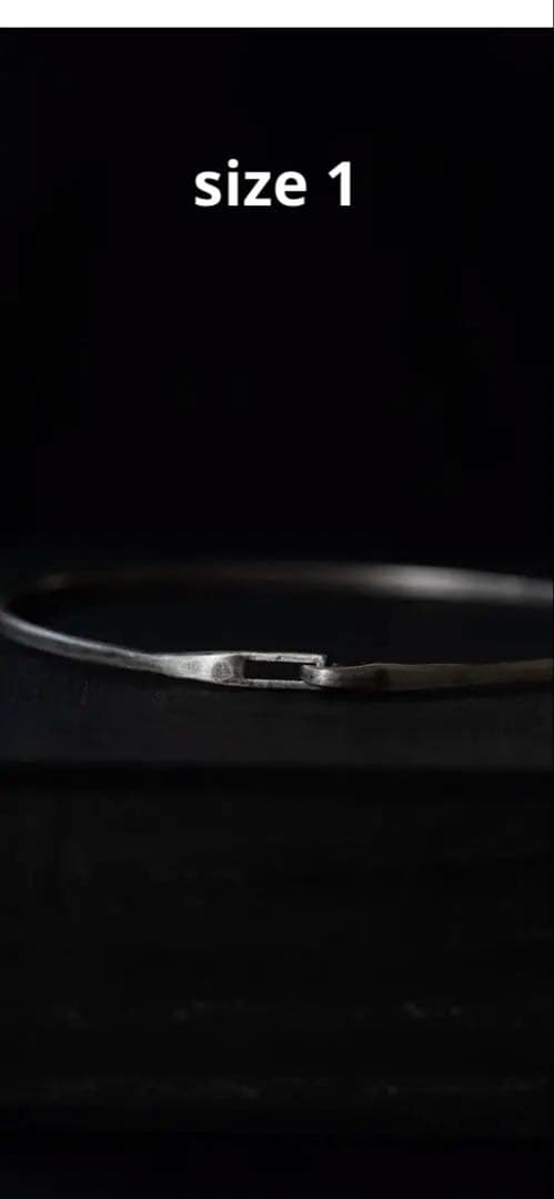 PRY シュウト Silver Hook Bangle [narrow]