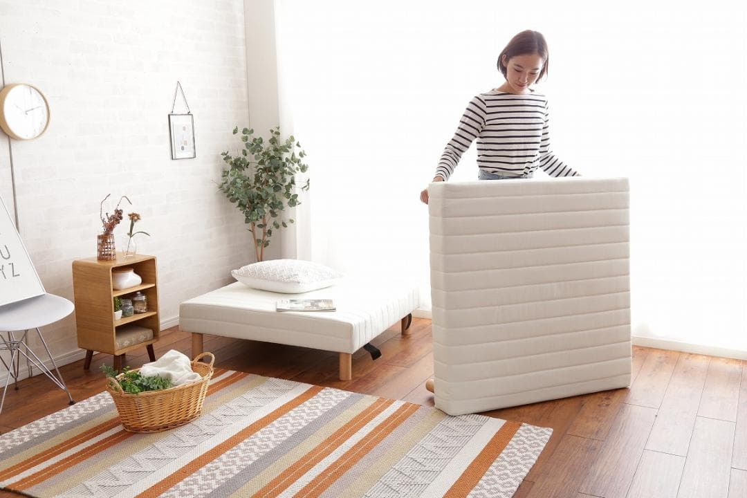 【新品・送料無料】脚付きマットレスベッド【シングル】