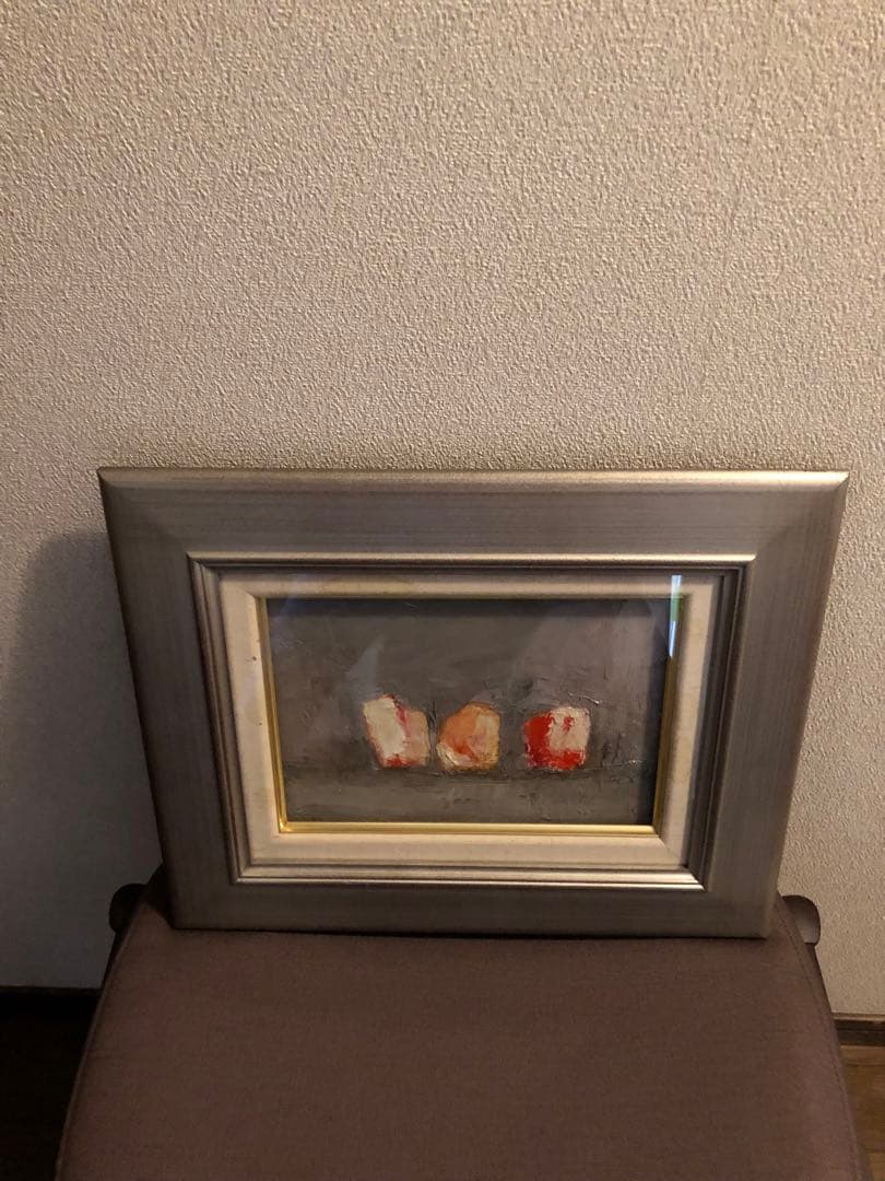 油絵（桃）もも　モモ